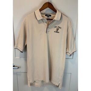 Vantage Air Force‎ Academy Polo Shirt Men's Size Large Beige